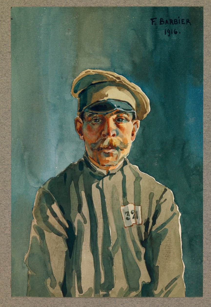 Rosyjski więzień, Gustrow autorstwa Fernand Barbier