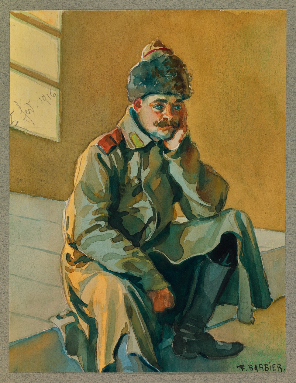 Rosyjski więzień, Gustrow autorstwa Fernand Barbier