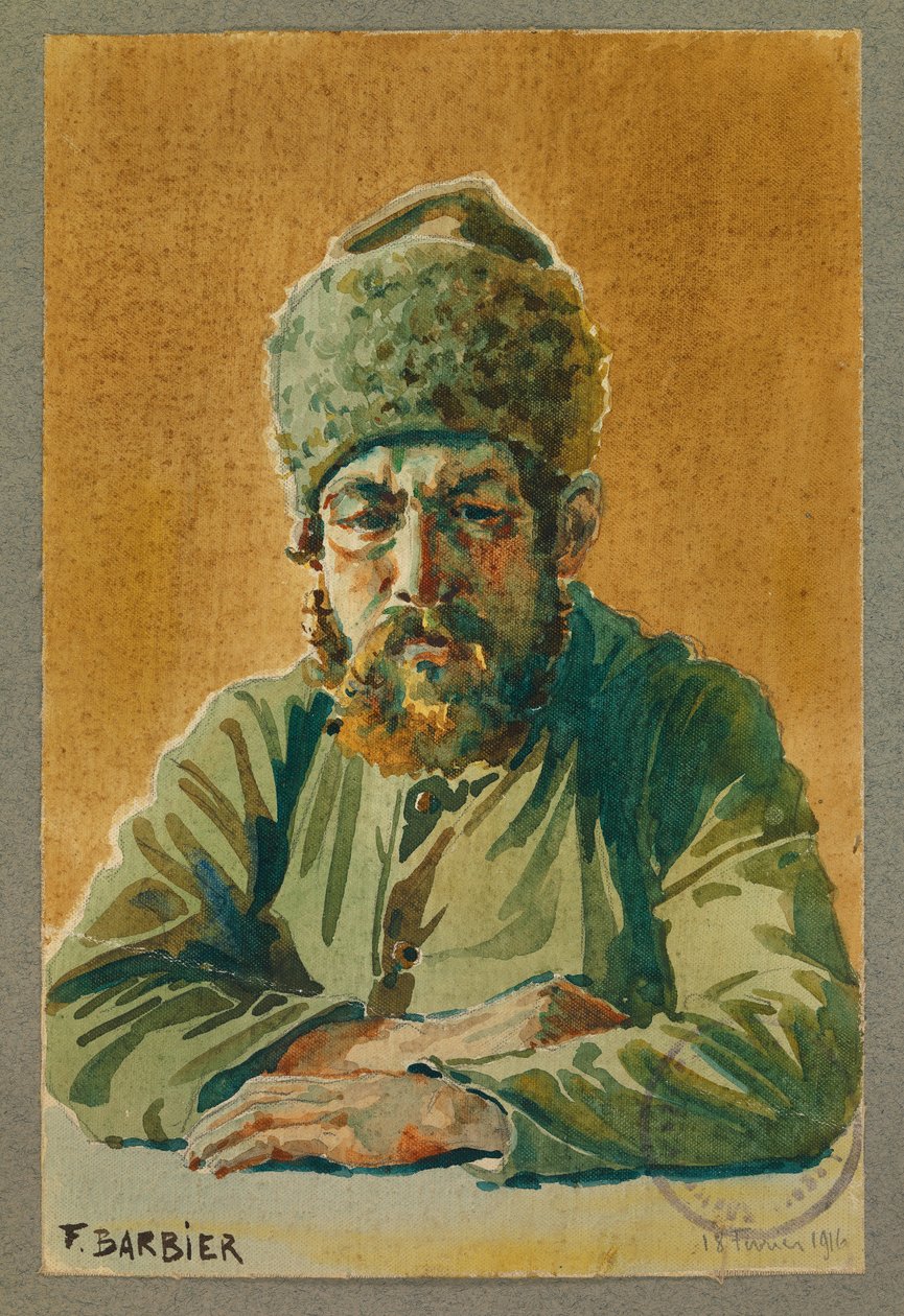 Rosyjski więzień, Gustrow autorstwa Fernand Barbier