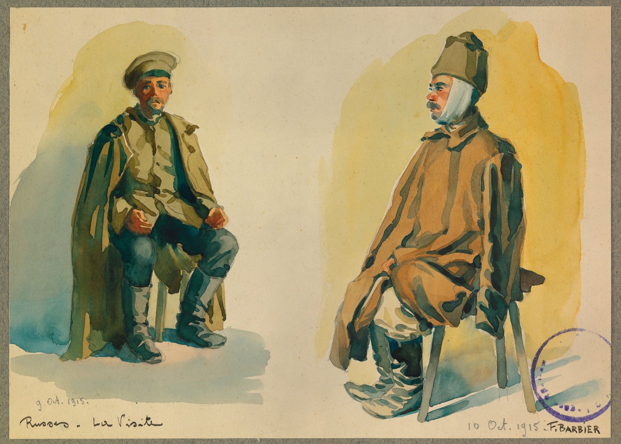 Portret rosyjskiego więźnia autorstwa Fernand Barbier