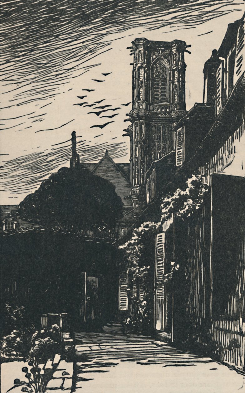 Nevers - Wieża Katedralna, 1919 autorstwa Fernand Chalandre