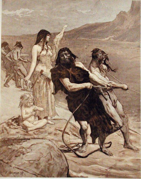 Wędkarstwo nad jeziorem autorstwa Fernand Cormon