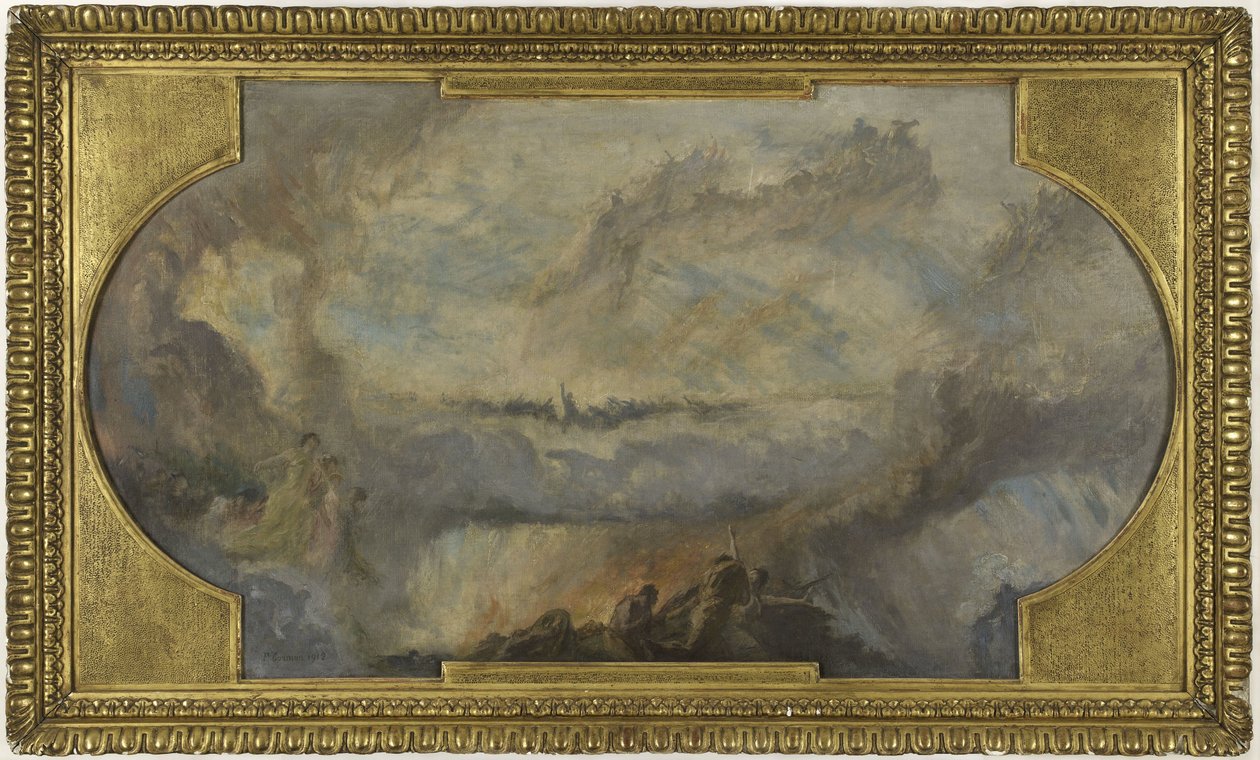 Szkic dla Galerii Północnej Petit Palais: Rewolucja francuska (sufit) autorstwa Fernand Cormon