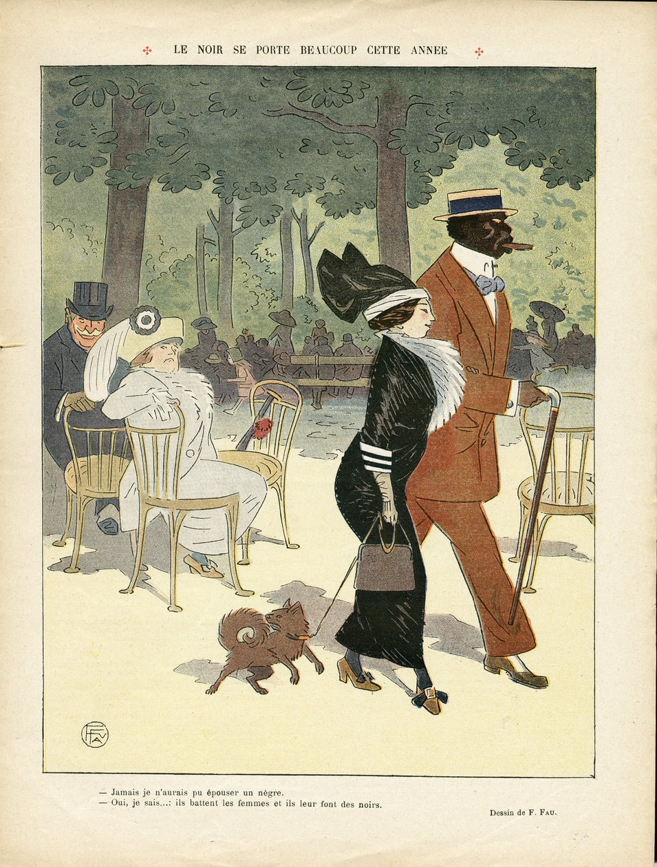 Ilustracja autorstwa Fernanda Fau (1858-1919) w Le Lire autorstwa Fernand Fau