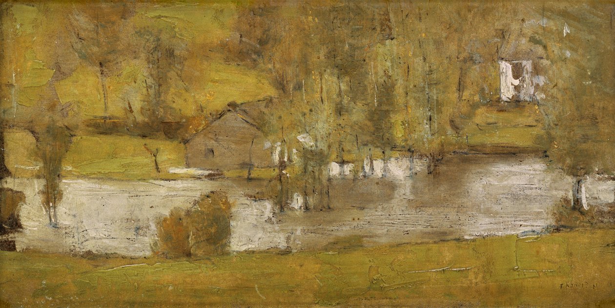 Fosset; La Crue, 1881 r. autorstwa Fernand Khnopff