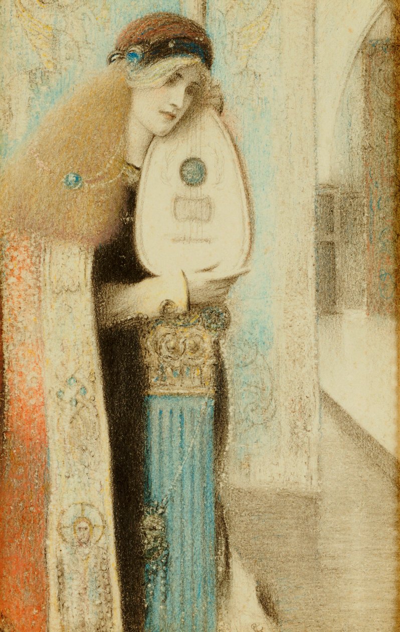Muzyk, ok.1899 autorstwa Fernand Khnopff