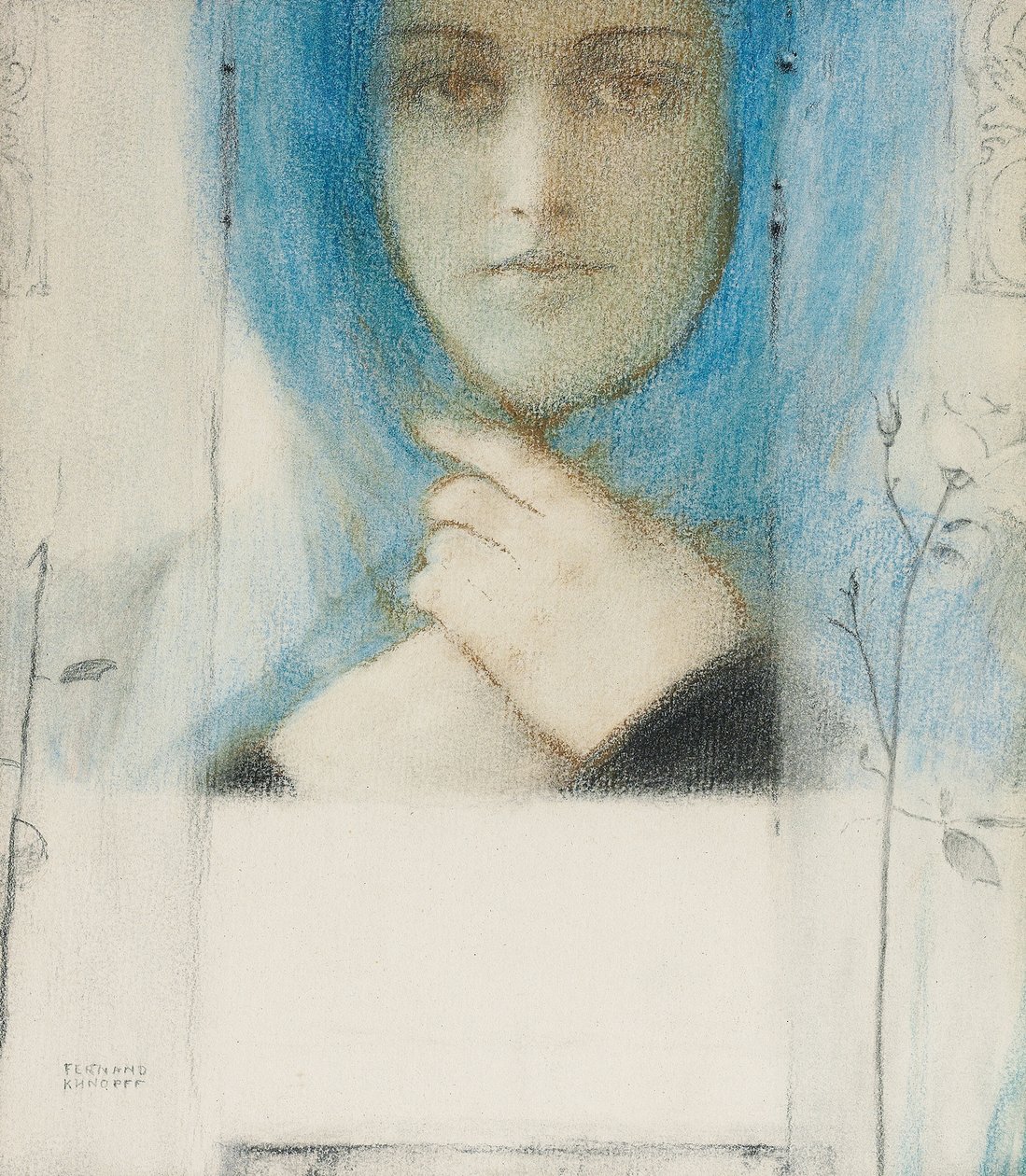 Powojnik, ok. 1914 autorstwa Fernand Khnopff