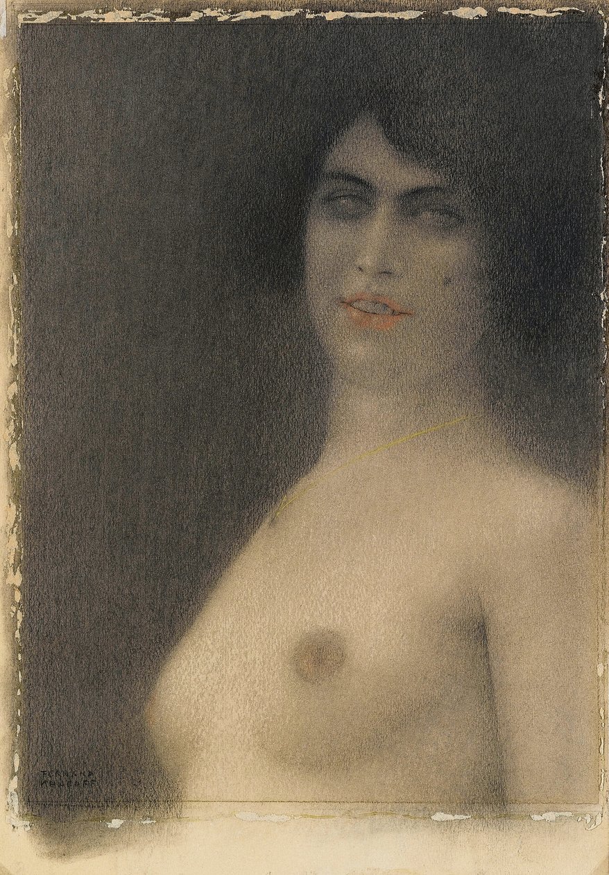 Czarne włosy, 1914 autorstwa Fernand Khnopff