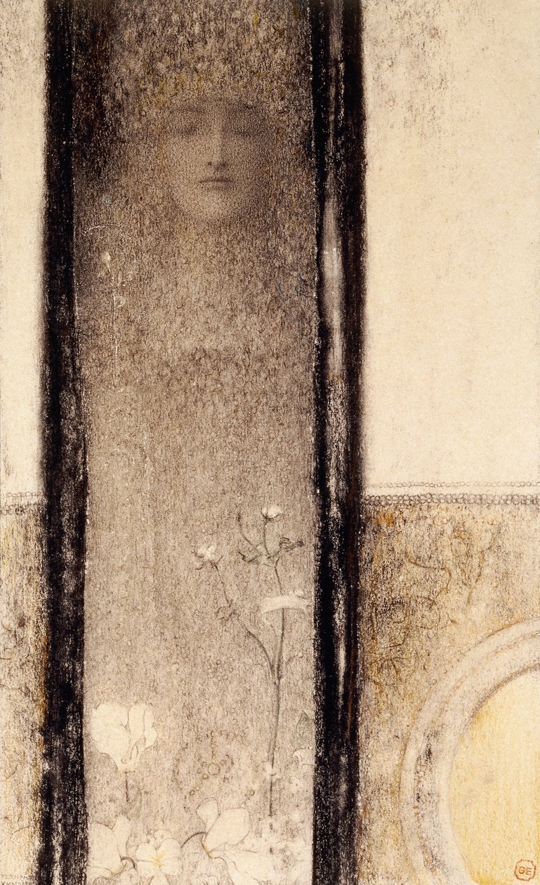 Tajemnicza kobieta, ok. 1909 autorstwa Fernand Khnopff