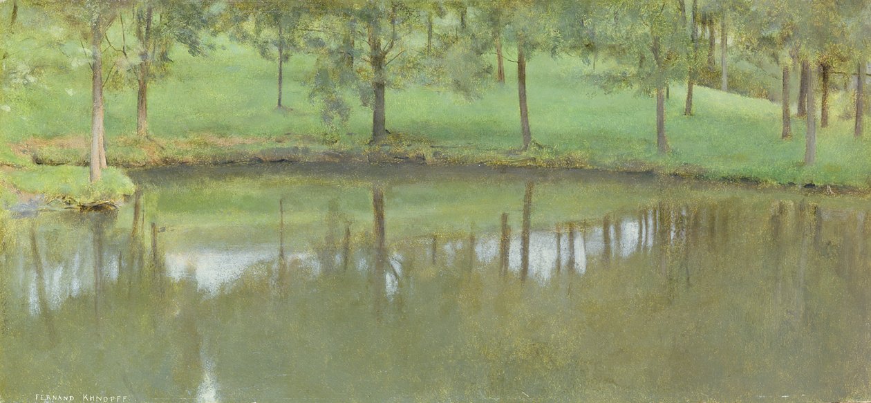 Fosset; Woda niegazowana, ok.1894 autorstwa Fernand Khnopff