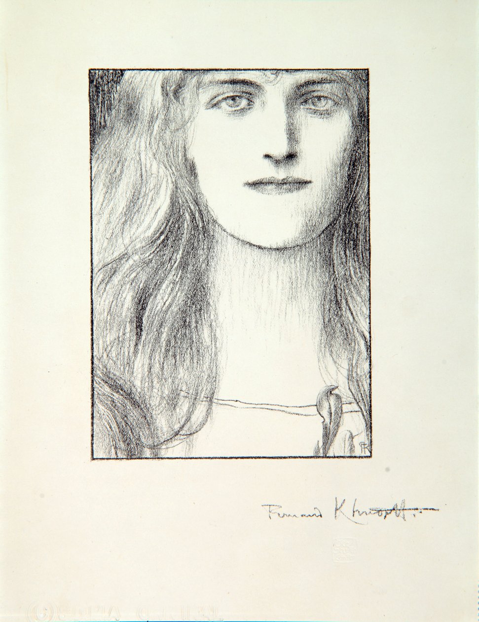Głowa kobiety, 1897 autorstwa Fernand Khnopff