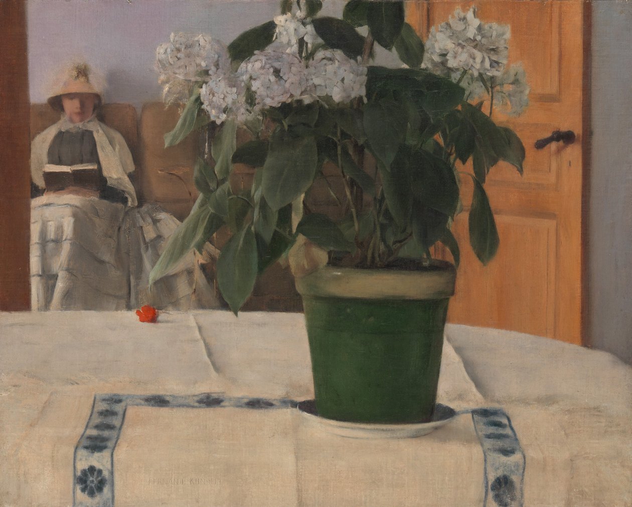 Hortensja, 1884 autorstwa Fernand Khnopff