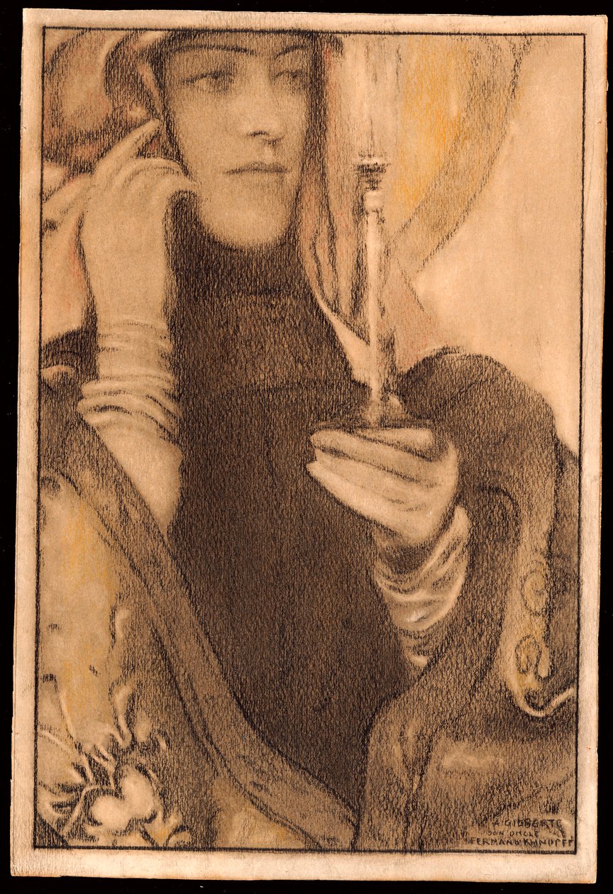 Kadzidło, 1917 autorstwa Fernand Khnopff