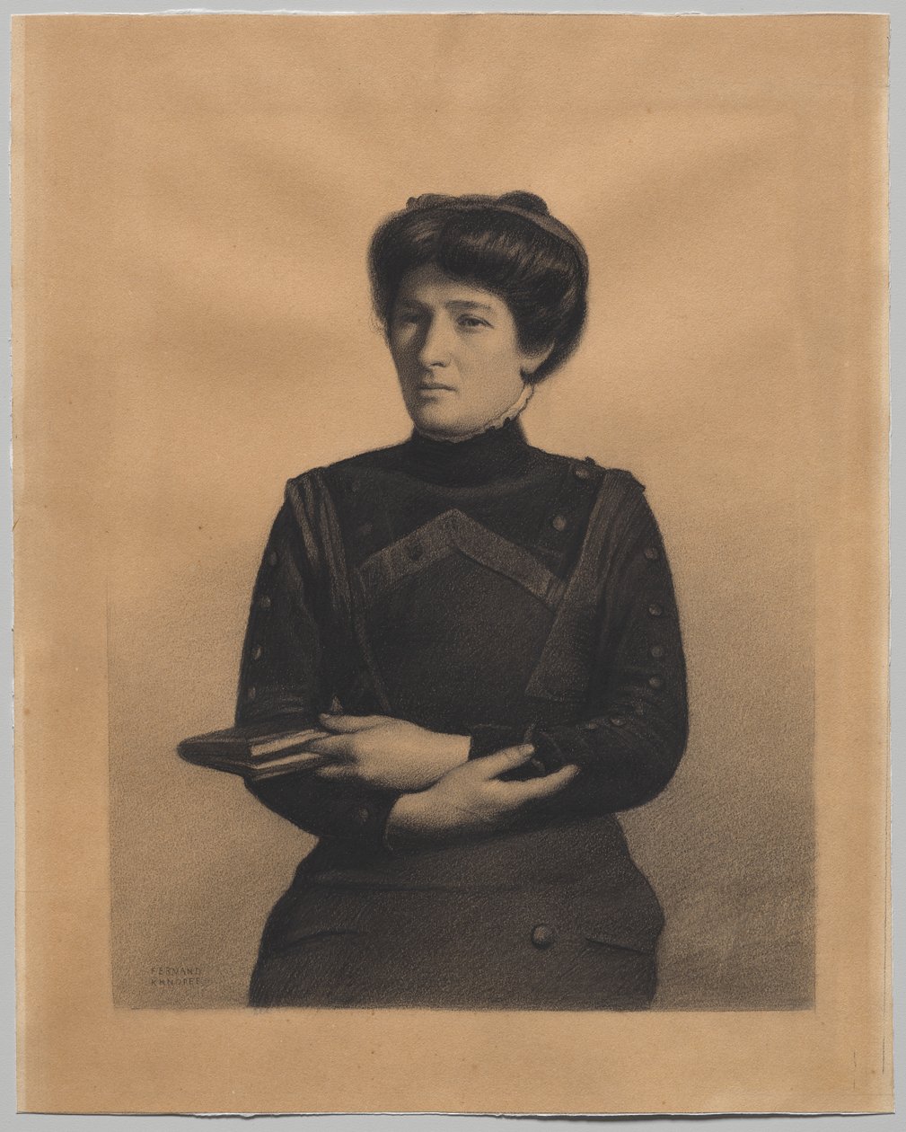 Portret Madame Jules Ricard z domu Augustine Bulteau autorstwa Fernand Khnopff