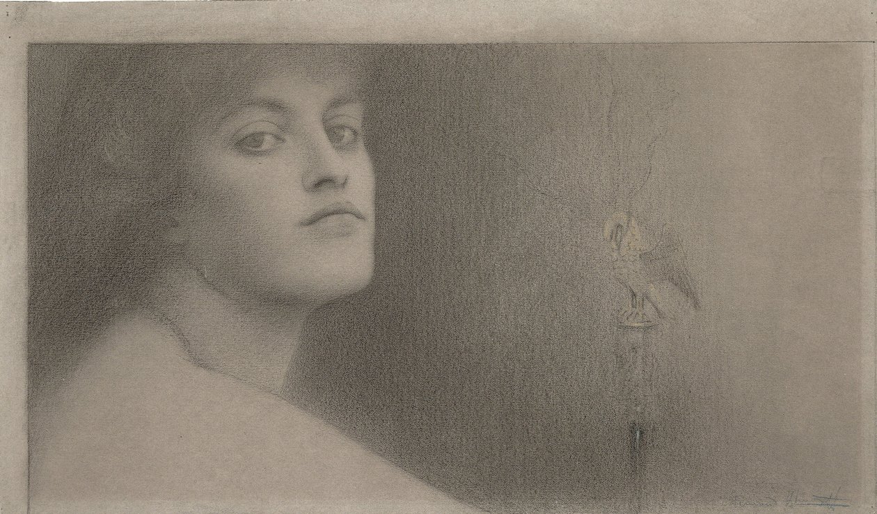 Studium dla lOffrande The Offering, 1891 autorstwa Fernand Khnopff