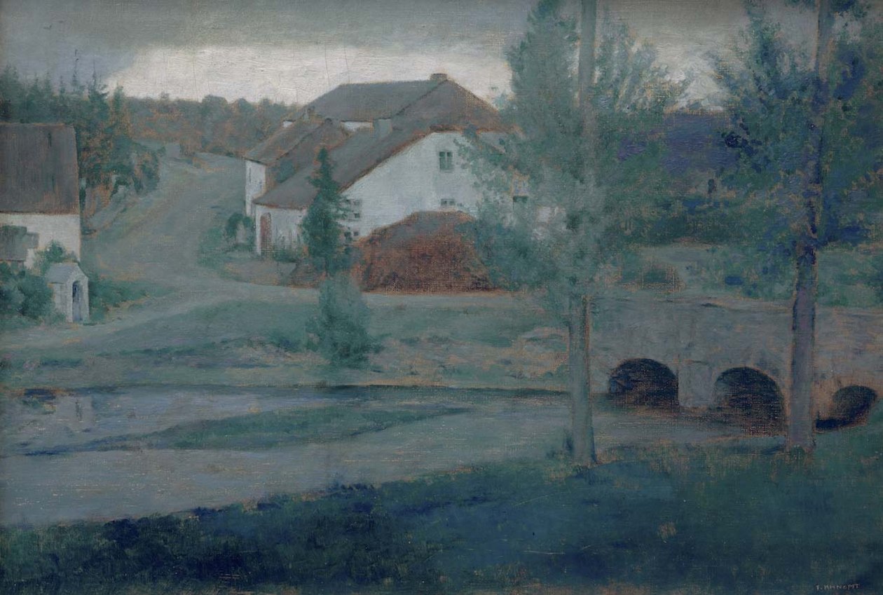 Wejście do wsi, 1885. autorstwa Fernand Khnopff