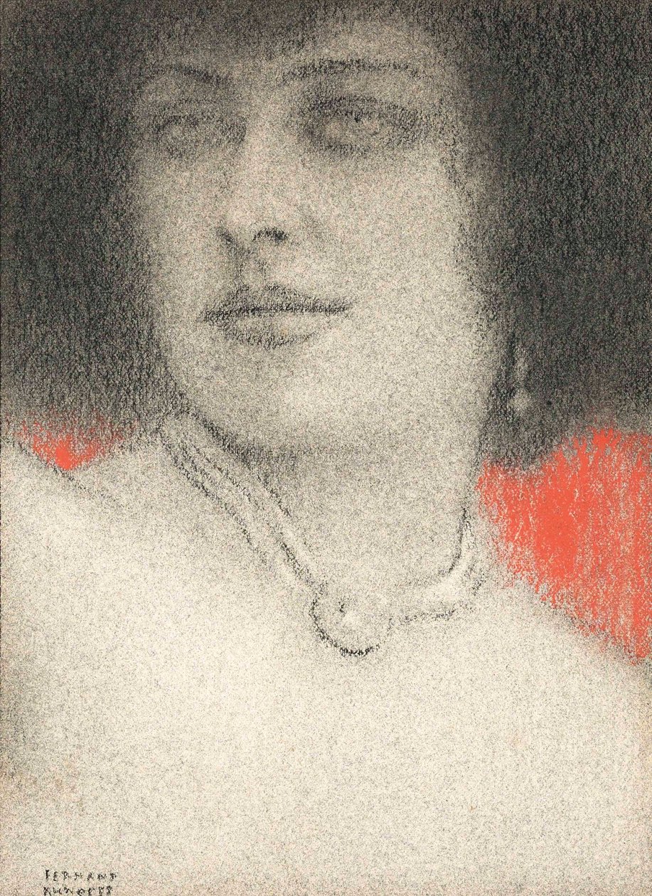 Studium kobiety, ok. 1914 autorstwa Fernand Khnopff