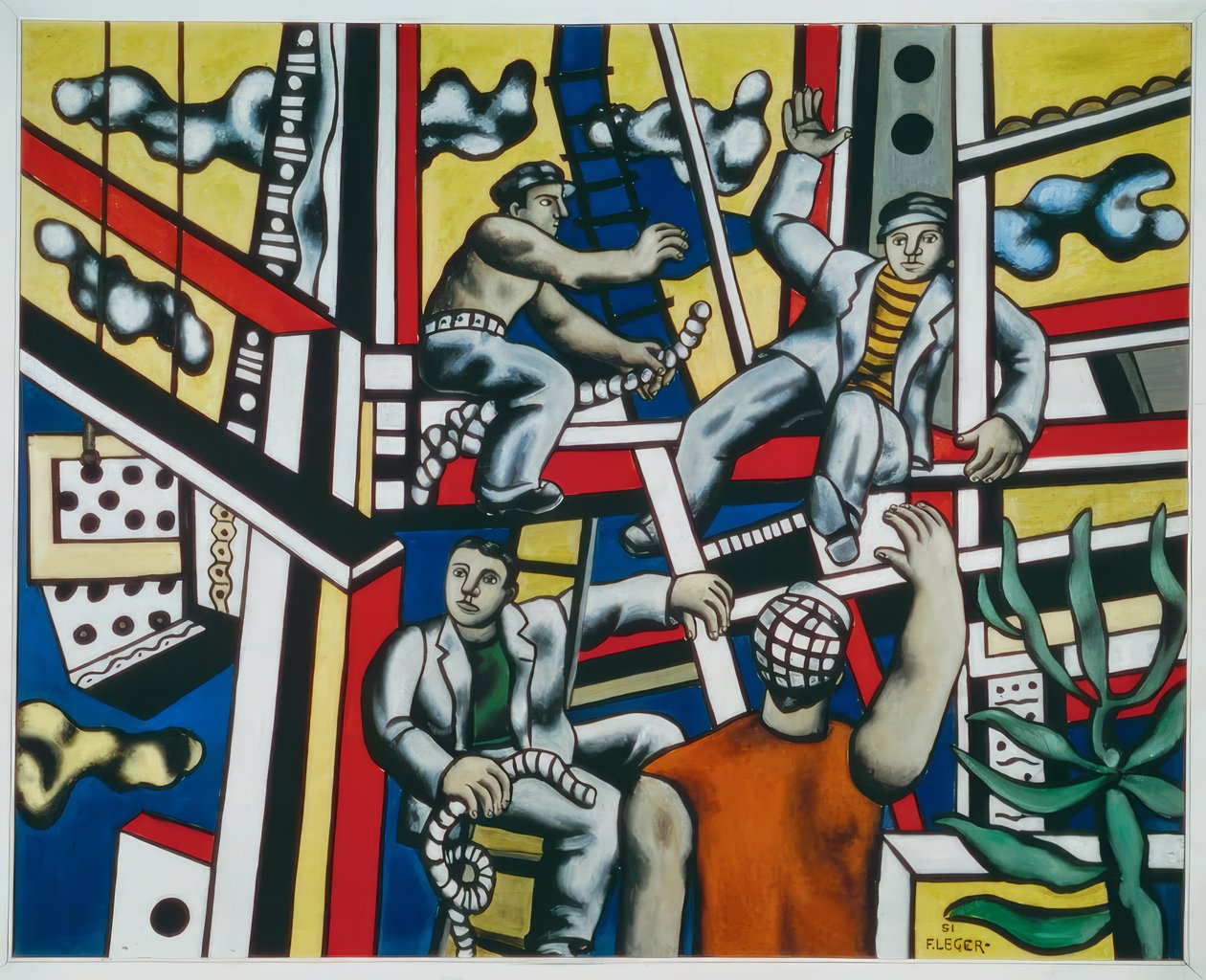 budowlańcy autorstwa Fernand Leger