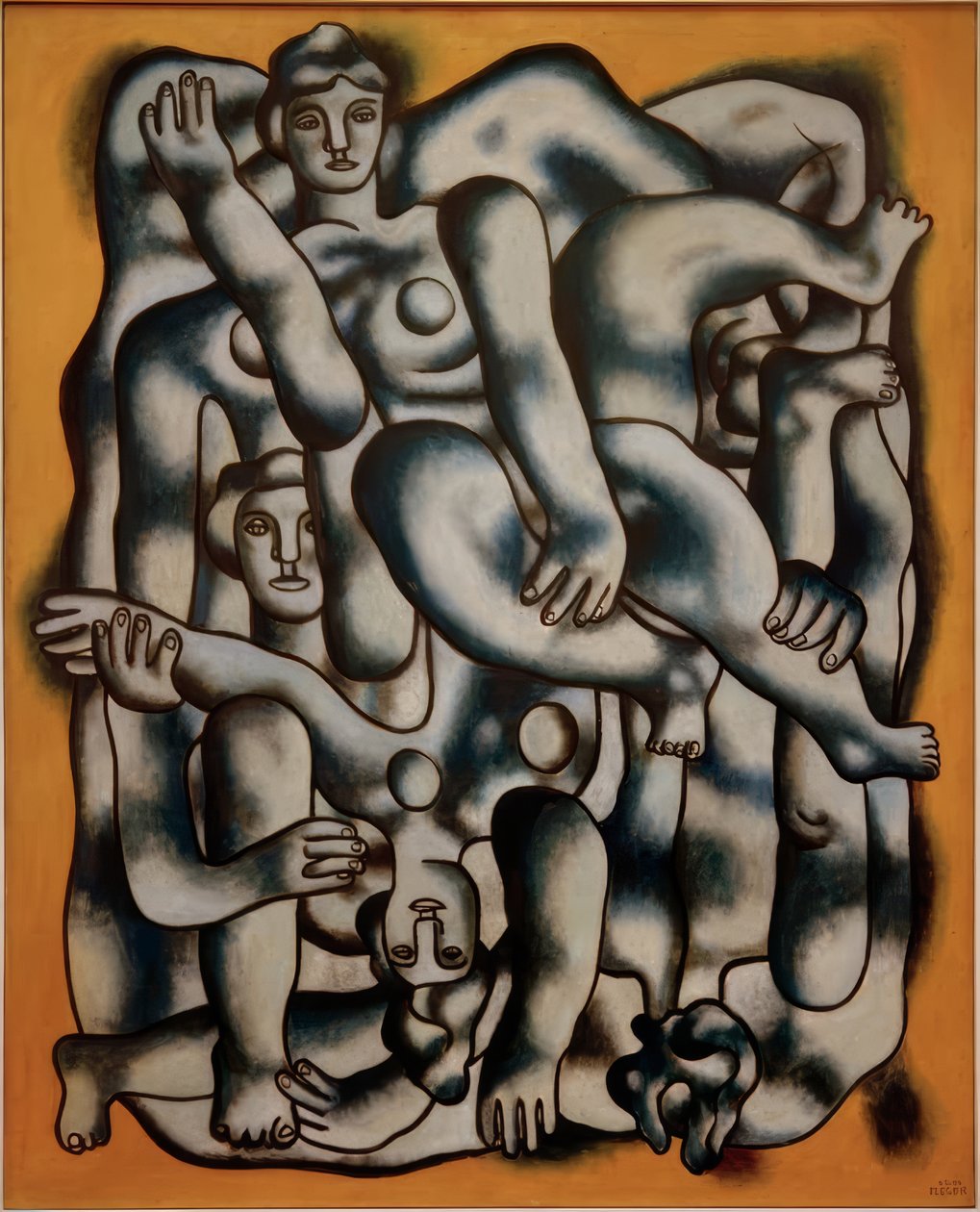 Akrobaci w szarym autorstwa Fernand Leger