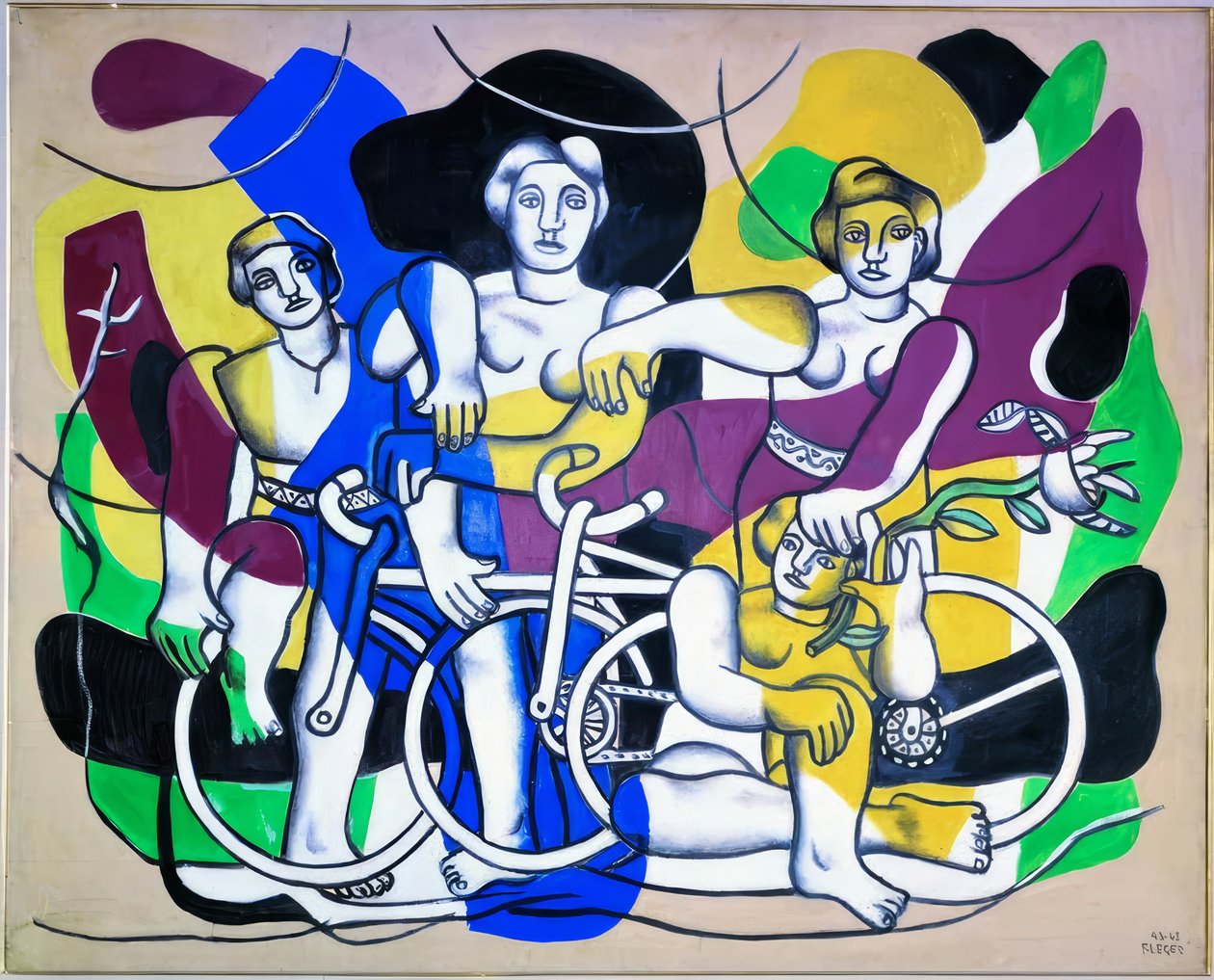 Rowerzyści autorstwa Fernand Leger