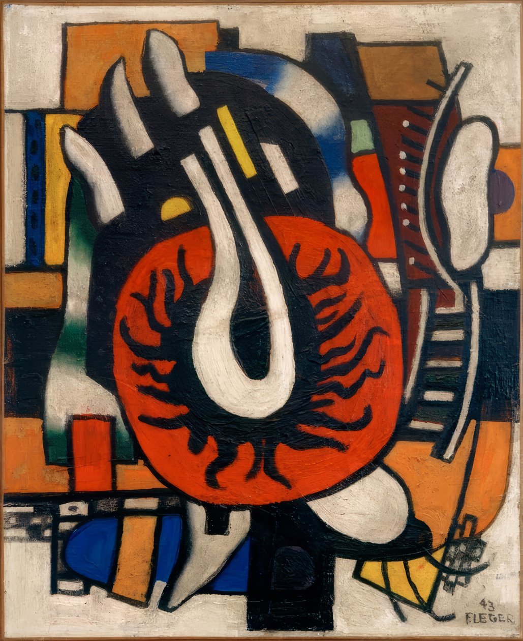 Czerwona tarcza autorstwa Fernand Leger