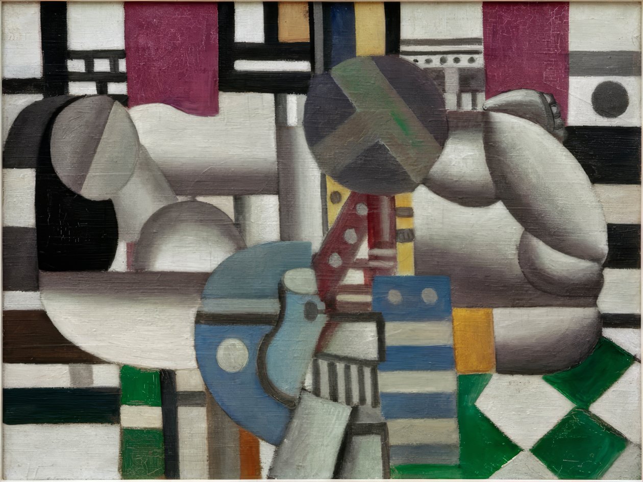 Kobieta i martwa natura autorstwa Fernand Leger