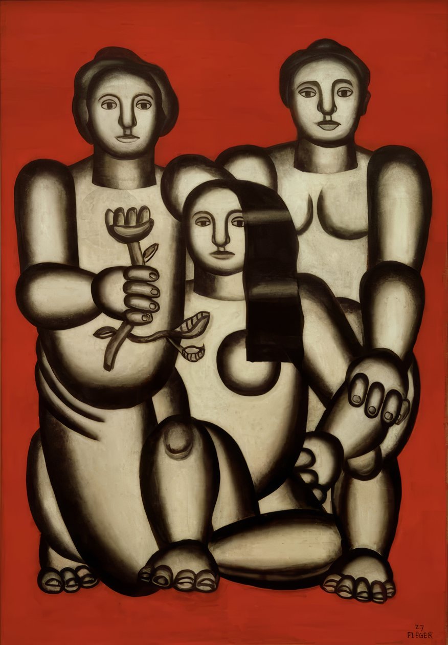 Kompozycja z trzema kobietami autorstwa Fernand Leger