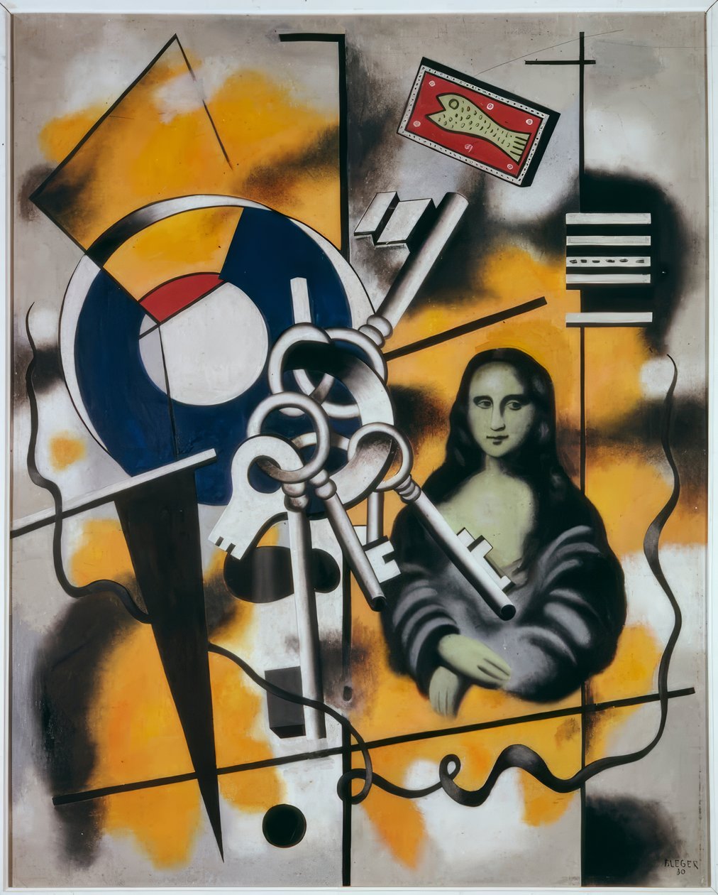 Mona Lisa z kluczami autorstwa Fernand Leger