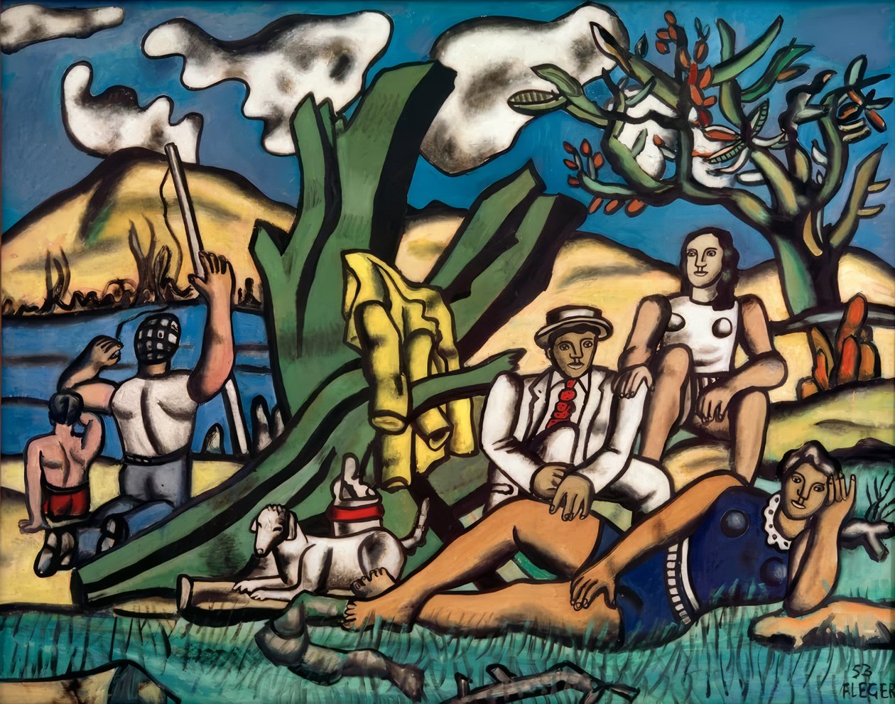 wycieczka na wieś autorstwa Fernand Leger