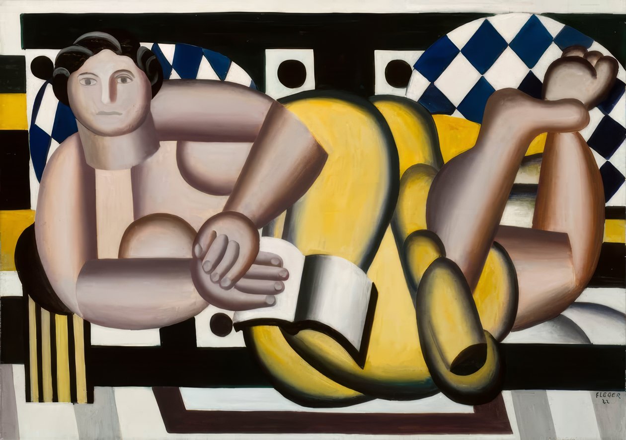 Leżąca kobieta autorstwa Fernand Leger
