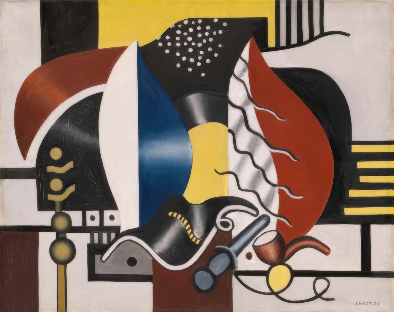 martwa natura autorstwa Fernand Leger