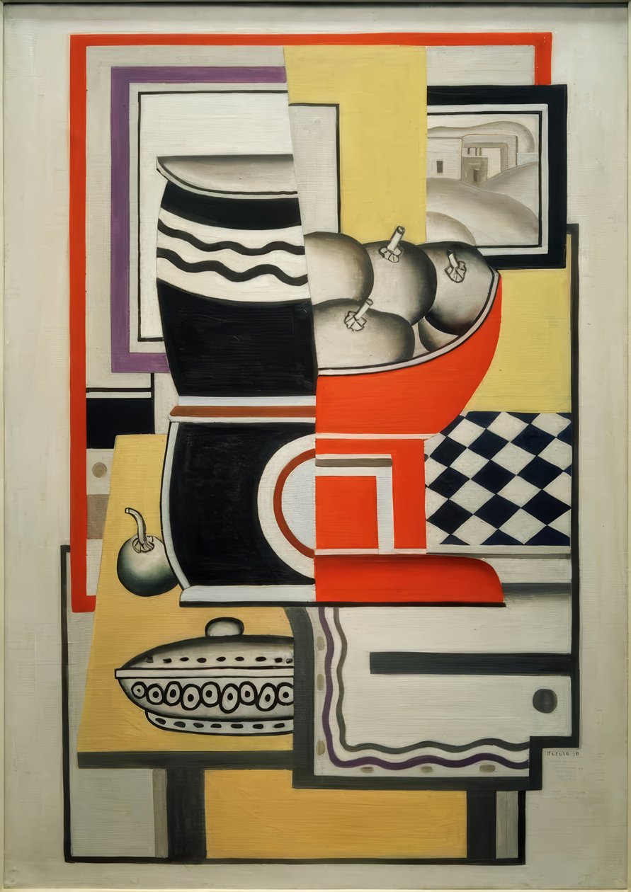 martwa natura autorstwa Fernand Leger