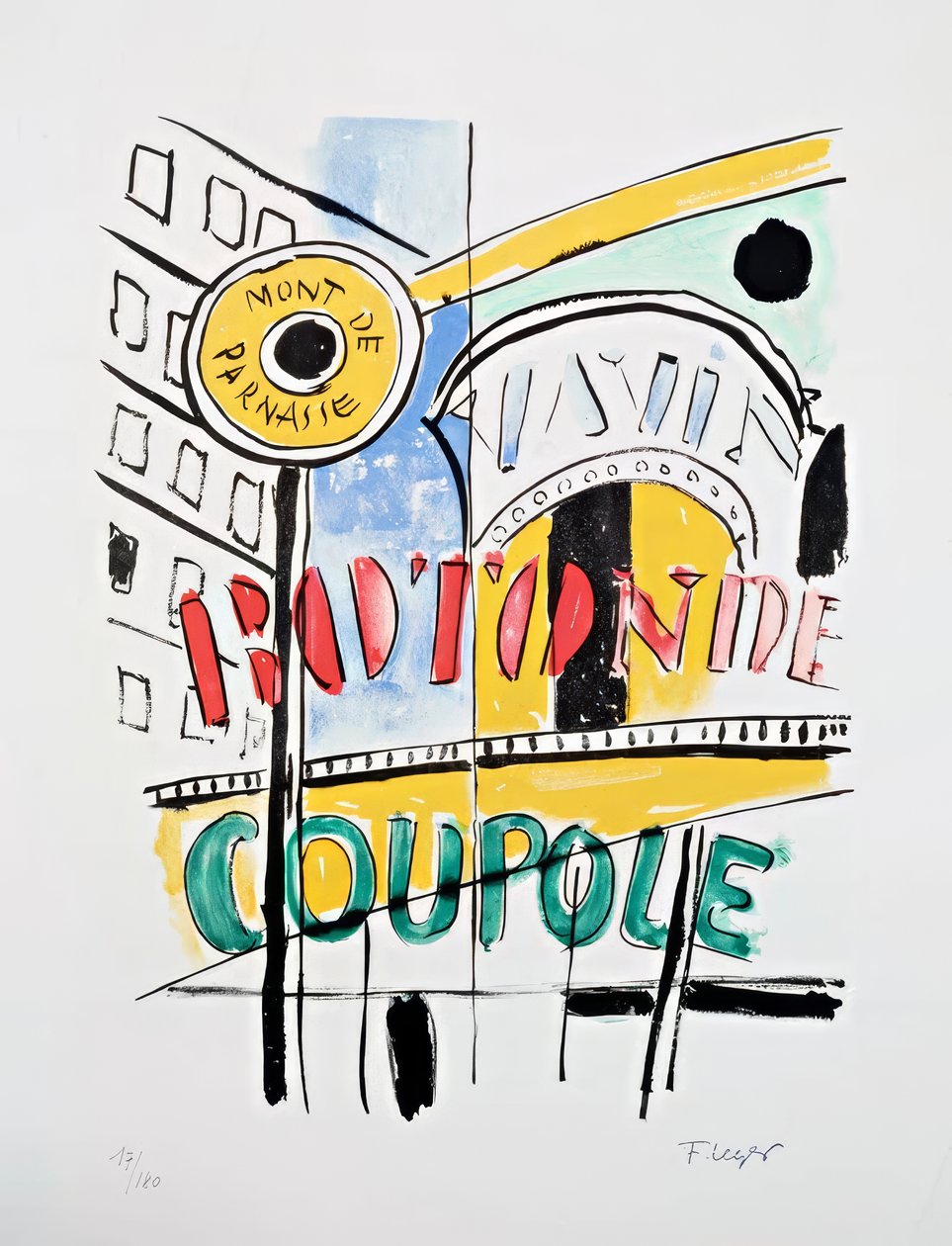 „Miasto: Montparnasse” autorstwa Fernand Leger