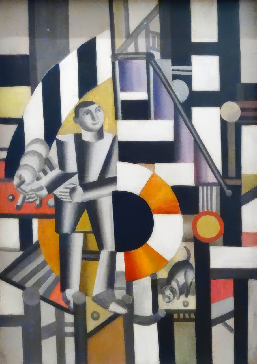 Człowiek z fajką autorstwa Fernand Leger