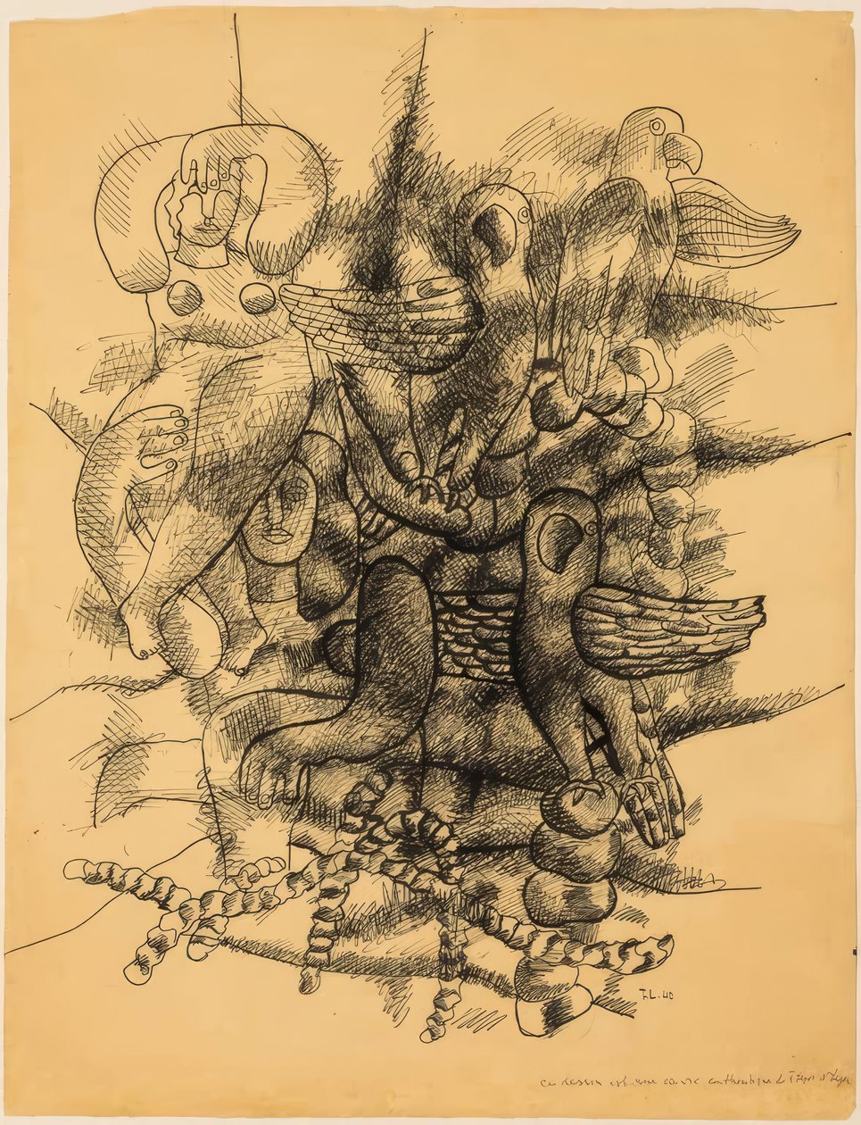 Kobiety i ptaki autorstwa Fernand Leger