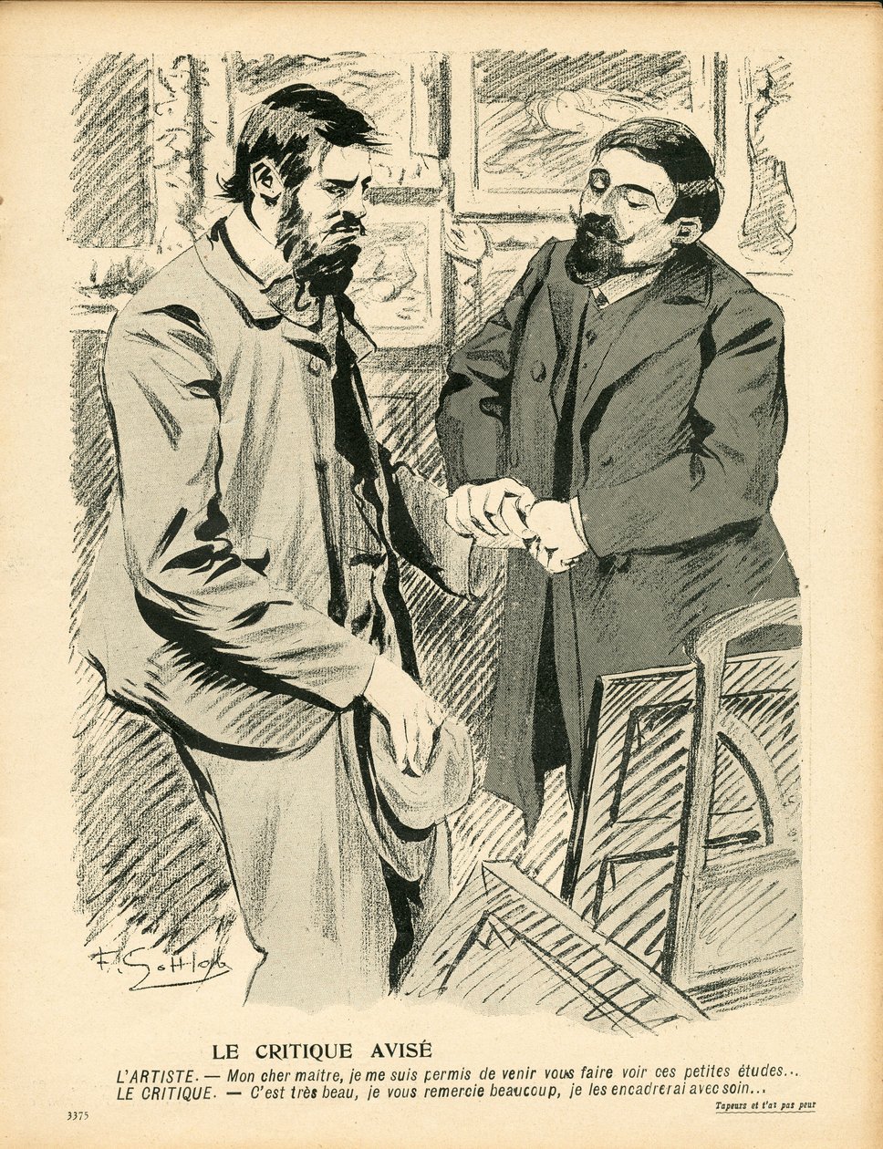 Talerz Maślany, numer 199, Satyryka w Kolorach autorstwa Fernand Louis Gottlob