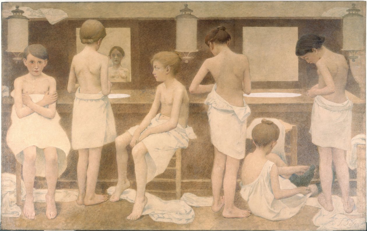 Les Petites Figurantes, między 1911 a 1913 (olej na płótnie) autorstwa Fernand Pelez