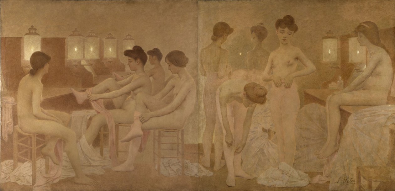 Tancerze, między 1905 a 1909 (olej na płótnie) autorstwa Fernand Pelez