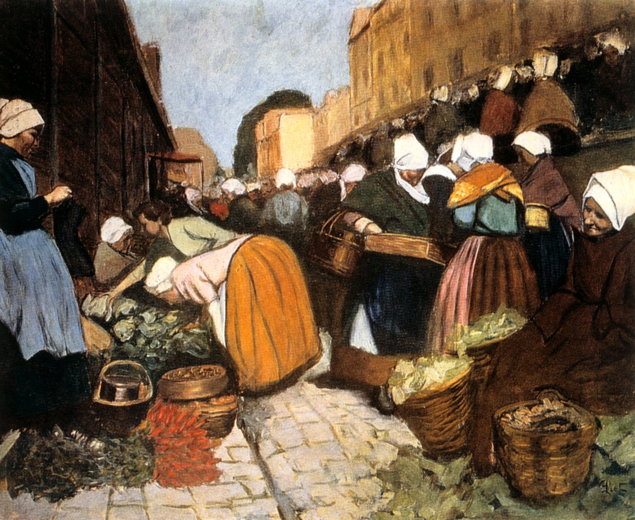 Rynek w Brześciu, 1899 autorstwa Fernand Piet