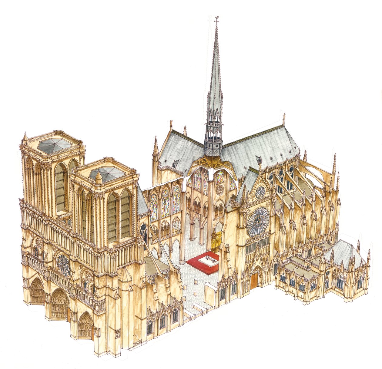 Katedra Notre Dame. Paryż, Francja autorstwa Fernando Aznar Cenamor