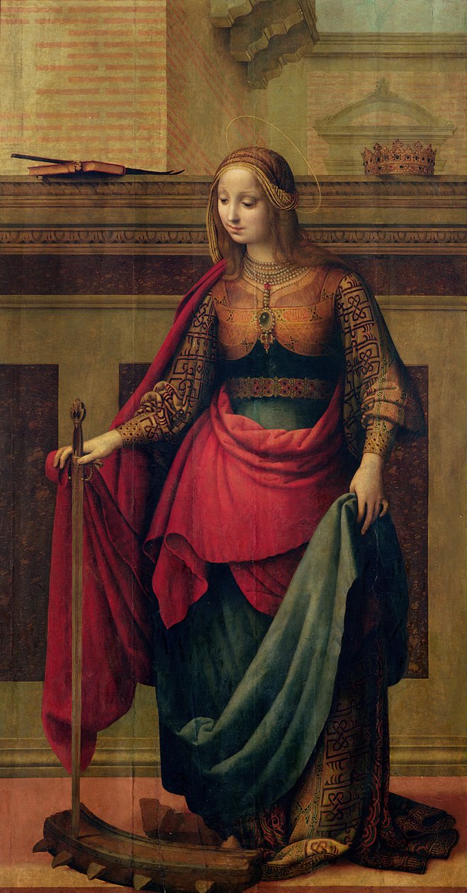 św. Katarzyna Aleksandryjska autorstwa Fernando Yanez de Almedina