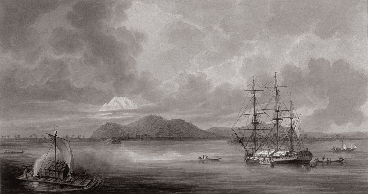 Widok Rio de Manila (litografia) autorstwa Fernando Brambila