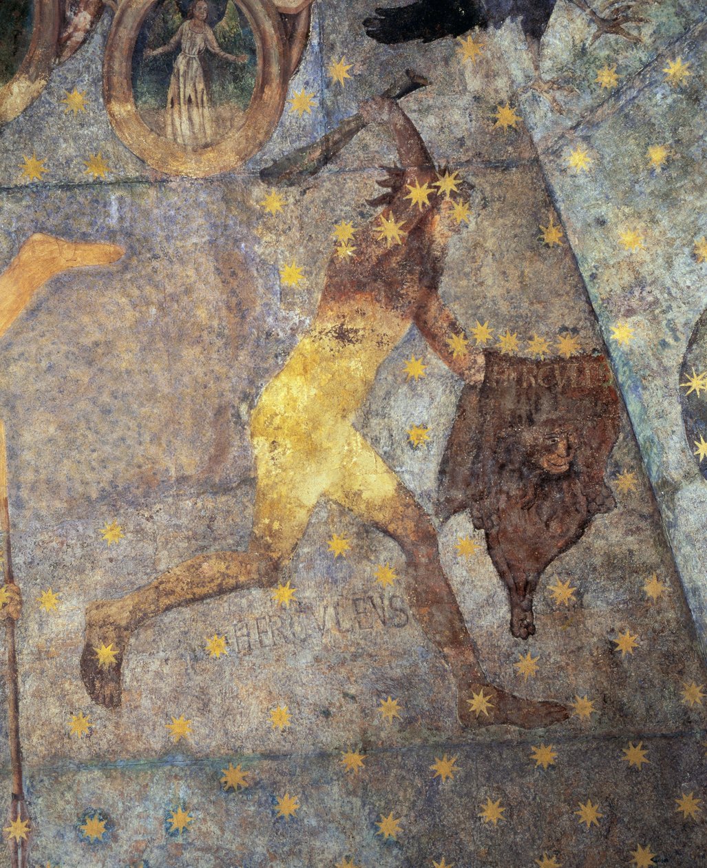 Kopuła Zodiaku, Szczegół Herkulesa, 1485 autorstwa Fernando Gallego