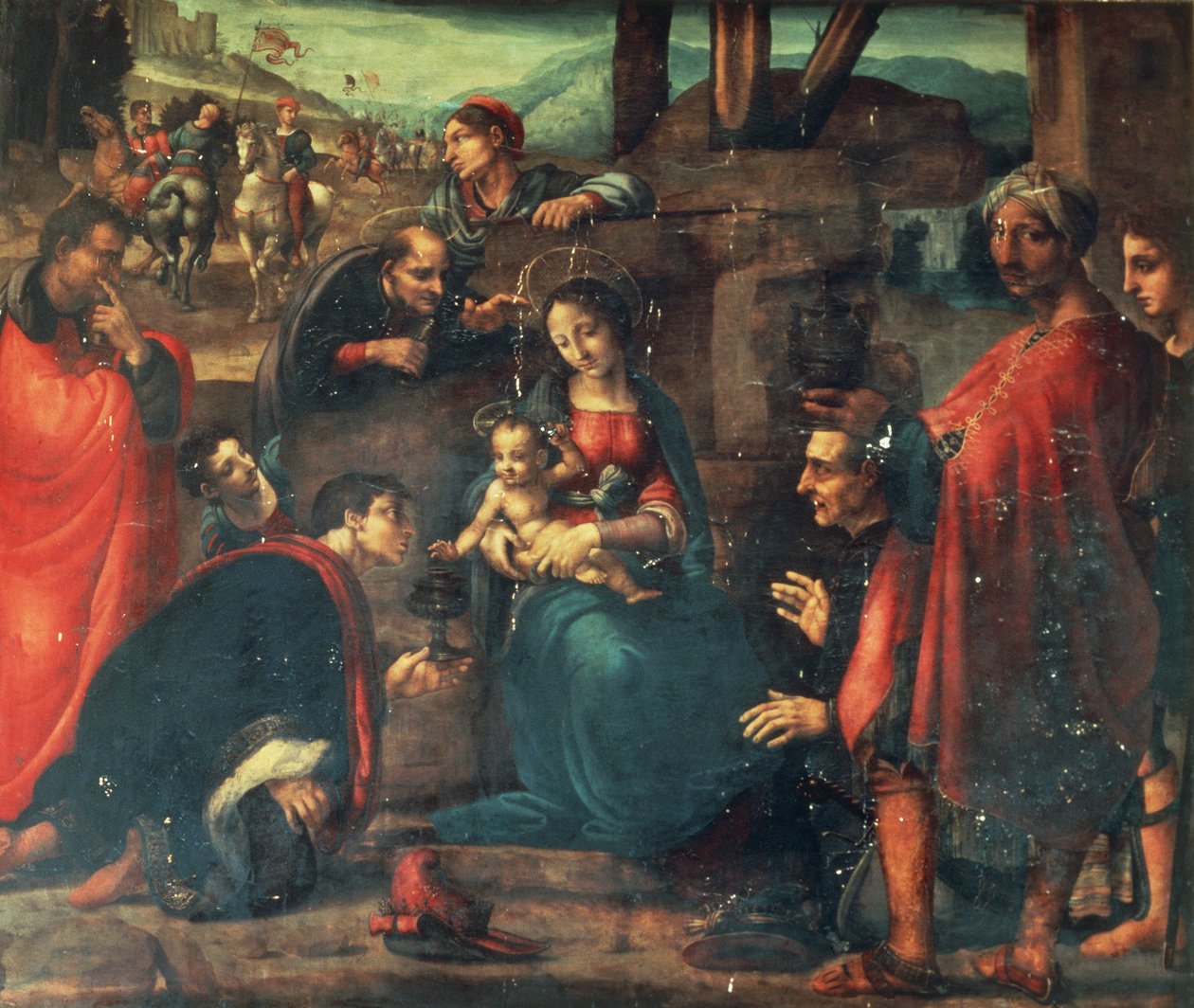 Pokłon Mędrców autorstwa Fernando de Llanos