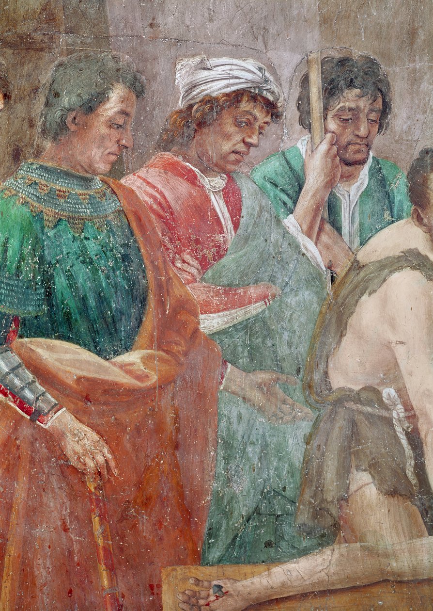 Fragment Ukrzyżowania św. Piotra, ok. 1480 (detal z 237996) autorstwa Filippino Lippi