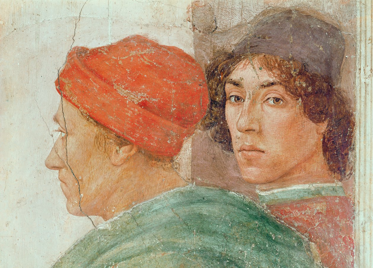 Fragment obrazu Spór z Szymonem Mago, ok. 1484-85 (detal z 237996) autorstwa Filippino Lippi
