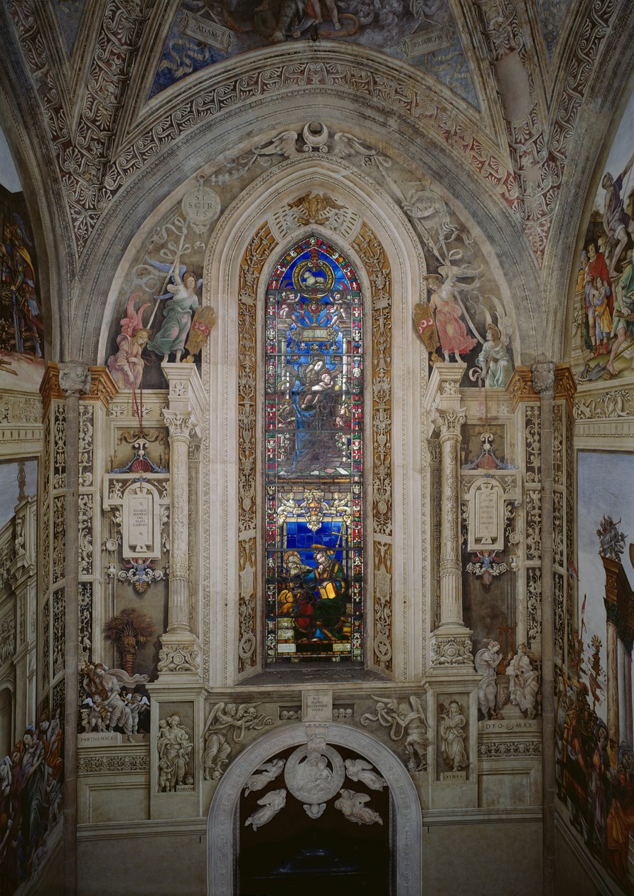 Wschodnia ściana kaplicy Strozzich autorstwa Filippino Lippi