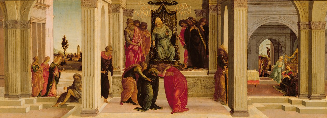 Sceny z historii Estery autorstwa Filippino Lippi