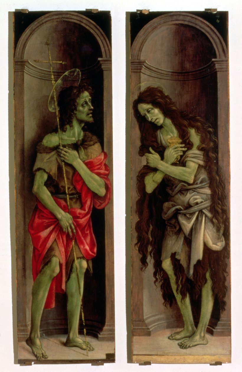 Św. Jan Chrzciciel i Św. Maria Magdalena autorstwa Filippino Lippi