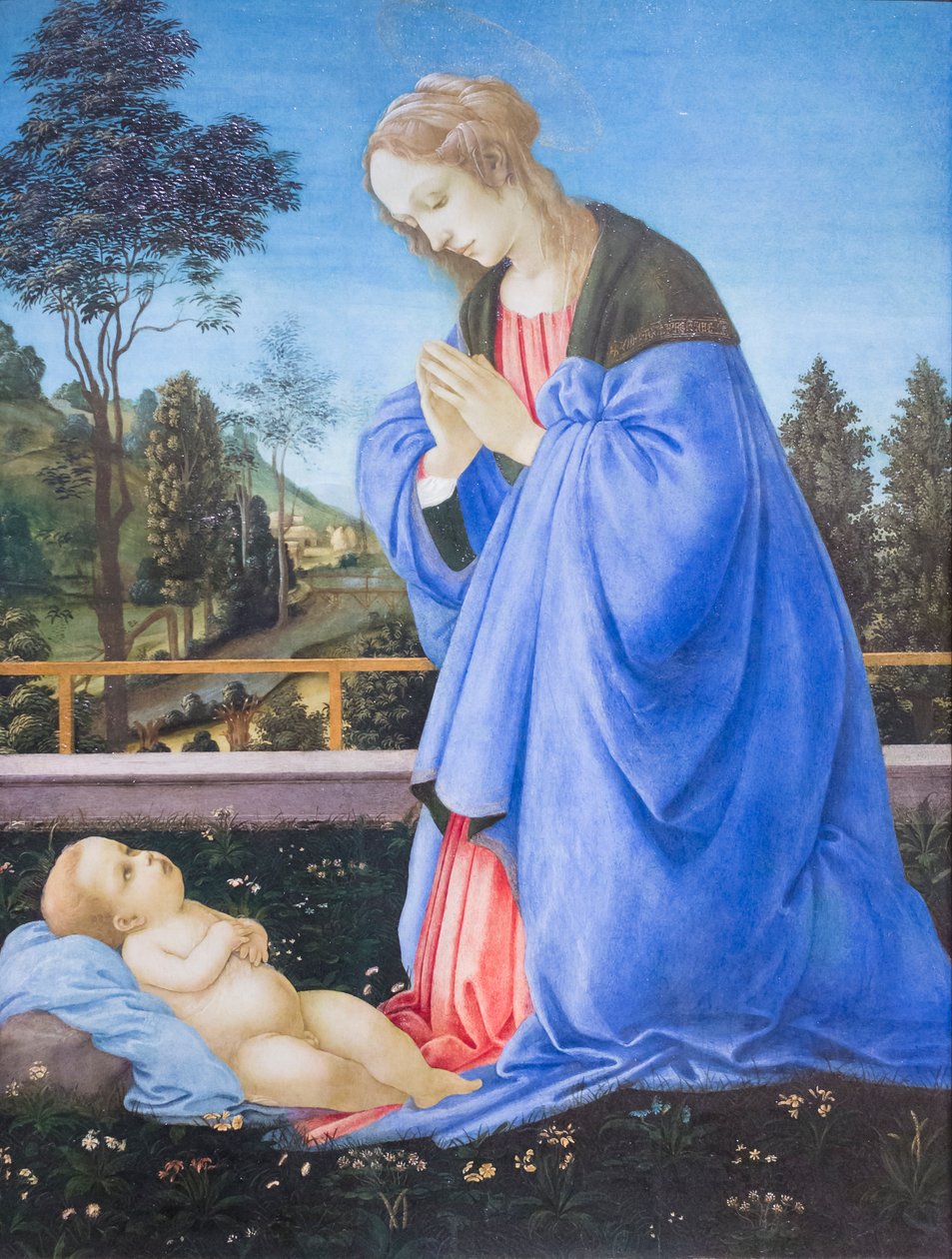 Adoracja Dzieciątka autorstwa Filippino Lippi